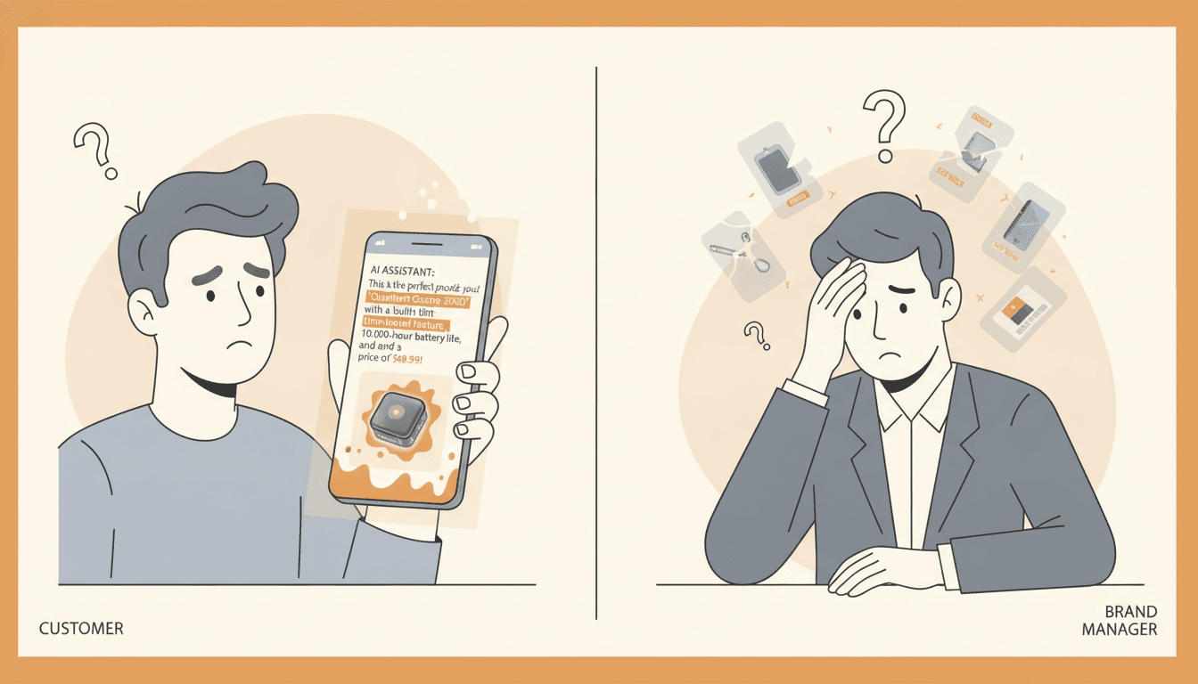 Hero image for AI Hallucinations Explained: How False Product Recommendations Happen and Why Brand Protection Matters - AI hallucinations e-commerce and false product recommendations AI
