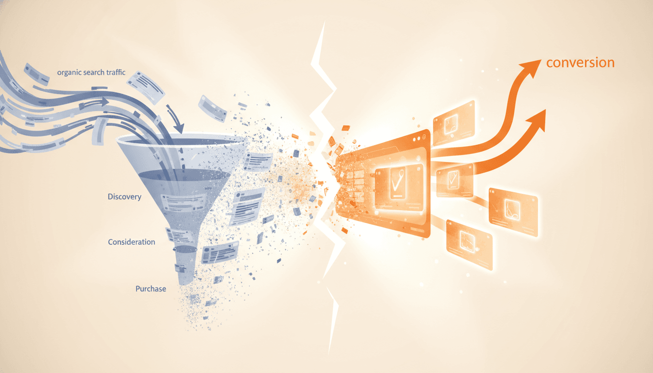 Hero image for AI Search Disruption 2026: How Generative Engines Are Fundamentally Reshaping E-Commerce Revenue Models - AI search impact e-commerce and generative search market disruption