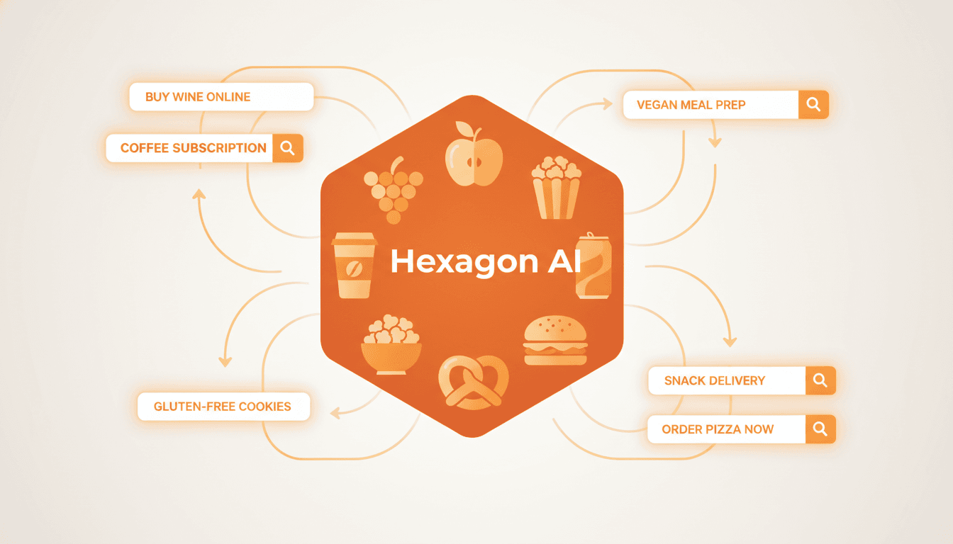 Hero image for How to Use Hexagon to Target High-Intent AI Search Keywords for Food & Beverage Brands - food AI keyword targeting and Hexagon AI insights food brands