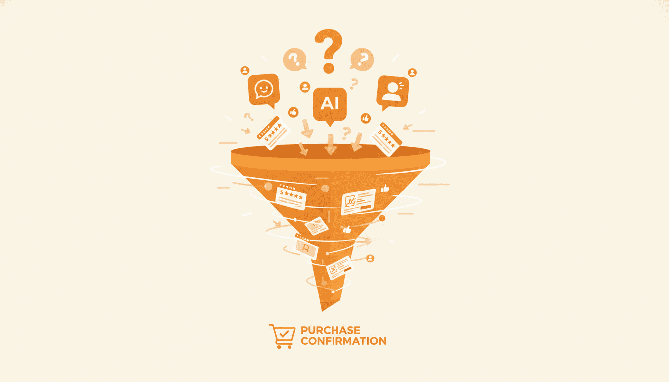 Hero image for The AI Search Funnel: Understanding How Consumers Buy Through Generative Engines - AI search consumer funnel and how consumers buy through AI