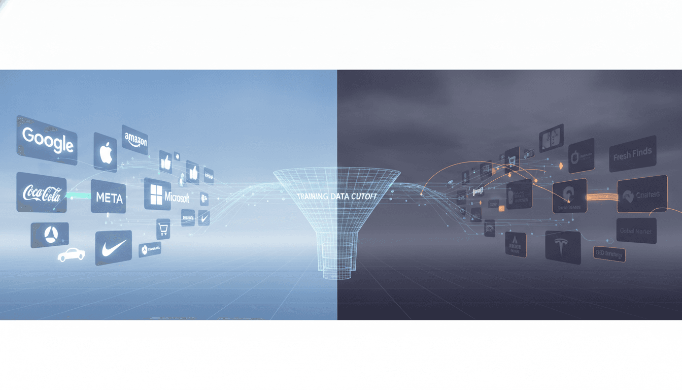 Hero image for The AI Search Training Data Gap: How 80% of E-Commerce Brands Got Excluded from ChatGPT (And the Fix) - AI training data gaps e-commerce and why brands missing from ChatGPT