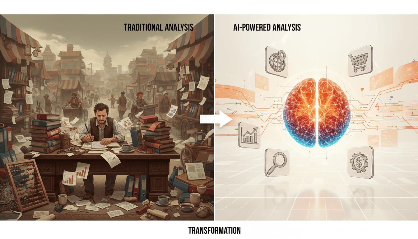 Hero image for The Basics of AI-Powered Competitive Analysis for E-commerce Brands - AI competitive analysis and GEO competitive insights