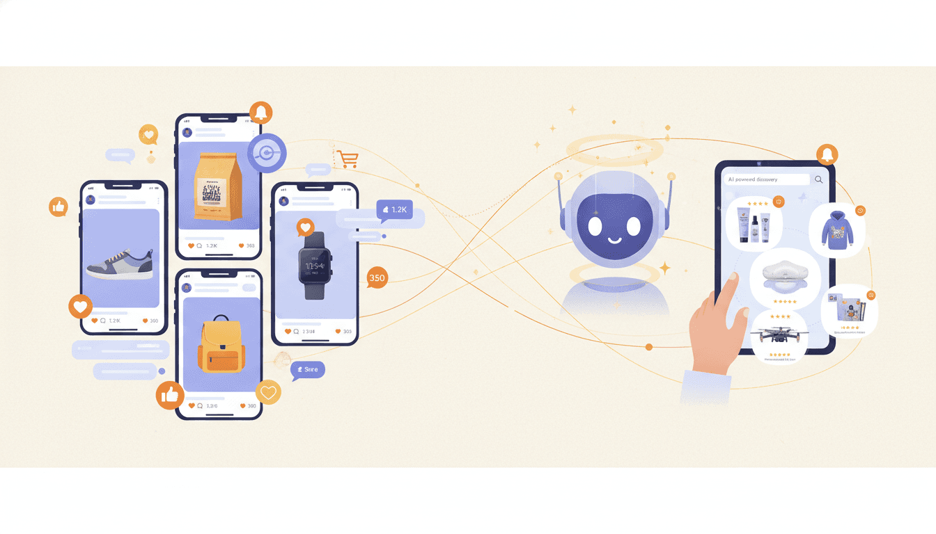 Hero image for The Intersection of Social Commerce and AI Search: What E-commerce Brands Must Know - AI social commerce and social media e-commerce AI